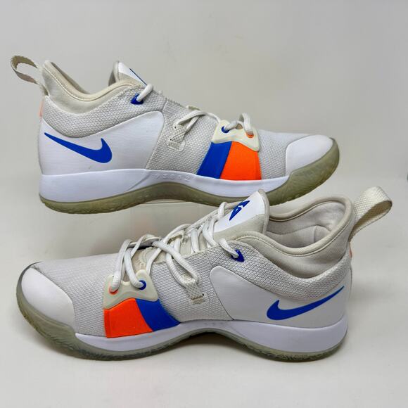 Nike PG2 'The Bait' Paul George Mens Sz 13 OKC White Blue Basketball Shoes S1537 - Picture 6 of 16